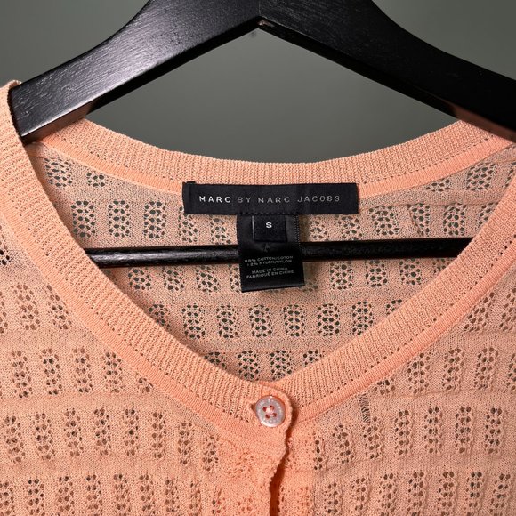 Marc by Marc Jacobs Light Orange Pastel Cardigan - Small - Picture 4 of 4